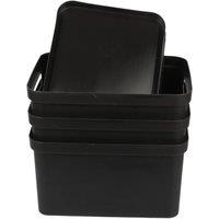 NESTLUNE Max (Set of 3) 31L Storage Box with Lid. Large in Black