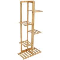 Kelvenix 5 Tier Wooden Plant Pot Stand Holder in Natural | Size: 100g