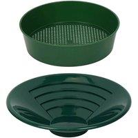 NESTLUNE 16 PCS Panning Kit With Sluice Box 12 Aluminum in Green | Size: 10000mm x 520mm