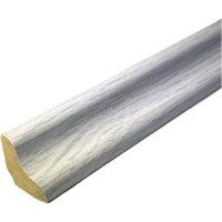 Vinyl Flooring UK Laminate & Wood Floor Scotia Beading 826 (2.4m Length) Pack of 10 in Silver