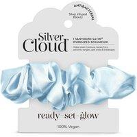 Silver Cloud Women's Satin+ Oversized Scrunchie Santorini Blue in Light Blue