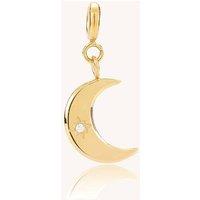 Realta Women's Crescent Moon Charm in Gold