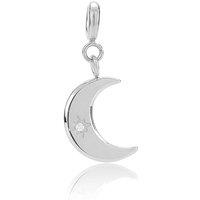 Realta Women's Crescent Moon Charm in Silver