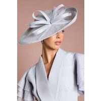 Coast Women's Lisa Tan Bow Wide Brim Hat in Blue