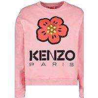 Kenzo Women's Long Sleeve Crew Neck Sweatshirt in Dusty Pink | Size: Small