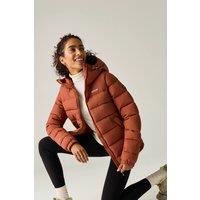 Regatta Women's Aldthorn Hooded Water-Repellent Insulating Padded Jacket in Burnt Orange | Size: 14