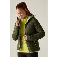 Regatta Women's Marizion Hooded Puffer Jacket in Olive | Size: 20