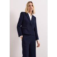 Phase Eight Women's Aubrie Single Button Cropped Blazer in Navy | Size: 16