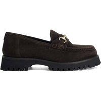 Dune London Women's 'Grissini' Suede Loafers in Brown | Size: 3