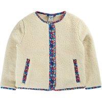 Frugi Girl's Juana Fleece Cord Jacket in Natural | Size: 8-9 Years