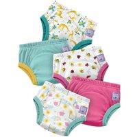 Bambino Mio 5 Pack Reusable Potty Training Pants - Elite Design in White | Size: 4-5 Years