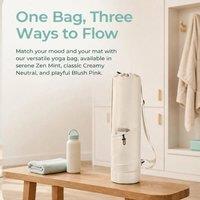 NESTLUNE Beige Large Capacity Sports Mat Bag Waterproof Fitness | Size: 0-12 m