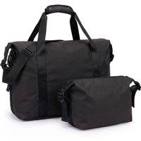 Lugg Duffle & Toiletry Travel Bag Set, Waterproof, Fits EasyJet Cabin Size in Black
