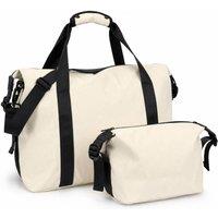 Lugg Duffle & Toiletry Travel Bag Set, Waterproof, Fits EasyJet Cabin Size in Stone