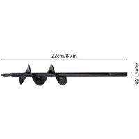Quipulse Small Alloy Spiral Auger Bits in Black
