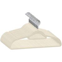 NESTLUNE Beige 30 Pack Velvet Clothes Hangers Non Slip Flocked | Size: 100 cm x 15 cm