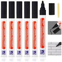 SPETLEK 6Pcs Anti Mould Grout Pen black