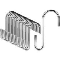 SPETLEK 20X PCS Stainless Steel S Hooks silver