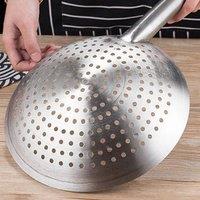 FLAVORA 22CM Stainless Steel Long Handle Colander Scoop in Silver | Size: 0.6m2
