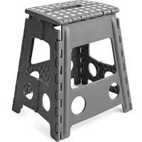 PAWNORA TALL FOLDING STEP STOOL in Grey