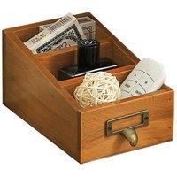 EONLION Organizer Pens Pot Storage Box Makeup Tidy Case in Brown | Size: 500mm