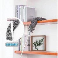 EONLION 1pcs 250cm Extendable Feather Duster Telescopic in Grey | Size: 100 cm