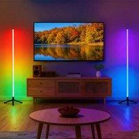 EONLION 2X Floor RGB LED Lamp Corner Light Standing in White