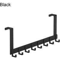 Kelvenix Black 52cm Over The Door 8 Hooks