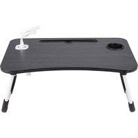 Kelvenix Folding Laptop Table Bed Tray in Dark Grey | Size: 0.6m2