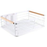 Kelvenix White01 Kitchen Sink Dish Drainer Rack in White | Size: 10000mm x 520mm