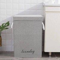 Kelvenix Woven Linen Storage Basket in Grey | Size: 0.6m2