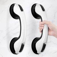Kelvenix 2Pcs Grab Bar Suction Grab Rail Shower Safety in Black