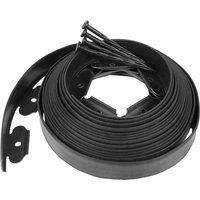 NESTLUNE 10M FLEXIBLE GARDEN BORDER GRASS LAWN PATH in Black | Size: 100 cm x 15 cm