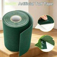 NESTLUNE 10M Artificial Grass Self Adhesive Strong Waterproof in Green | Size: 10000mm x 520mm