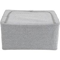 FLAVORA 66 Litre - 50x40x33cm Foldable Clothes Storage Box in Grey | Size: 500mm