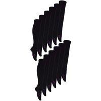 Sock Snob Men's 12 Pair Knee High Soft Bamboo School Socks in Black | Size: 9-12