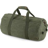 Bagbase Men's Vintage Canvas Duffle Bag in Green