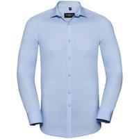 Russell Collection Men's Ultimate Stretch Long-Sleeved Shirt in Light Blue | Size: 2XL