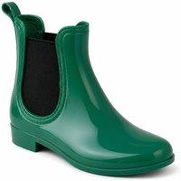Spot On Women's Chelsea Style Ankle Wellington Boots in Bottle Green | Size: 7