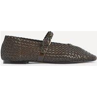 Linzi Women's Debut Brown Handwoven Ballet Flats | Size: 5-Standard Fit