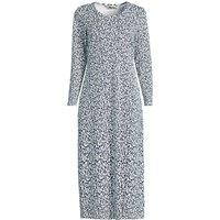 Lands' End Women's Plus Long Sleeve Mid Calf, Pure Cotton Nightdress | Size: 2X