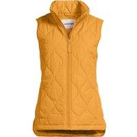 Lands' End Women's Womens Petite Insulated FeatherFree Onion Quilted Gilet in Amber | Size: Medium