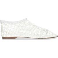 STEVE MADDEN Women's 'Mino Pearl' Leather Flats in White | Size: 5
