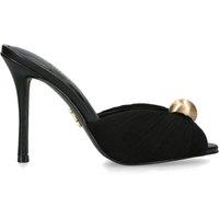 STEVE MADDEN Women's 'Priya Black' Fabric Heels in Black | Size: 5