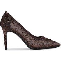 Carvela Women's 'Lovebird Mesh' Fabric Heels in Brown | Size: 3