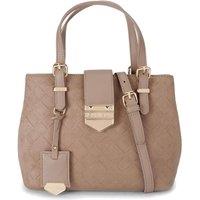 Carvela Women's 'Maria Mini Weave' Suedette Bag in Taupe