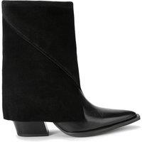 STEVE MADDEN Women's 'Mccoy 213' Leather Suede Boots in Black | Size: 6