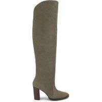 Carvela Women's 'Allora Otk' Suede Boots in Khaki | Size: 4