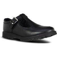 Term Footwear Women's Emily Black Leather Buckle T-Bar Shoe | Size: 8