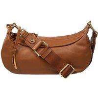 Cultured London Women's 'Nuala' Leather Cross Body Bag in Tan